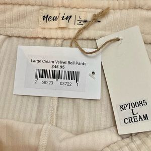 Cream Velour Pants
